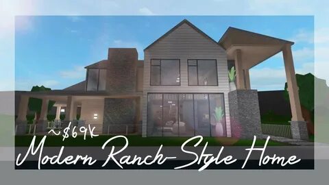 Bloxburg - Speed Build Modern Ranch-Style Home - YouTube