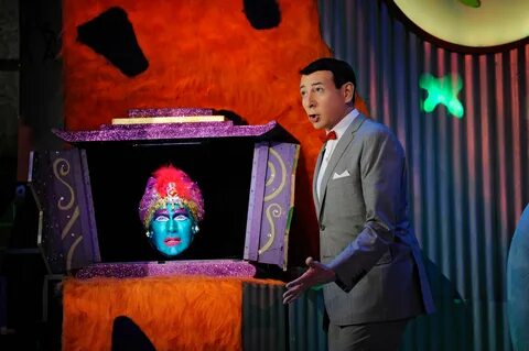 John Paragon as 'Jambi' & Paul Reubens as 'Pee-wee Herman' i