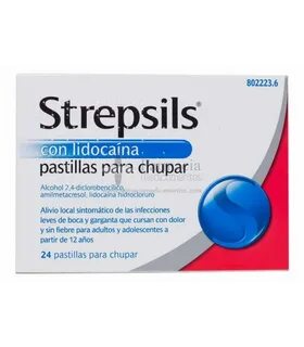 Strepsils con Lidocaína 24 Pastillas para Chupar para dolor 