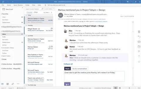 Teams and Outlook email integration - Microsoft Teams Micros