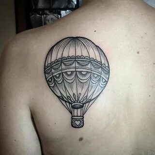 Little hot air balloon tattoo by Lu Loram-Martin Air balloon