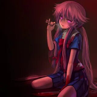 Скачать обои дневник будущего, mirai nikki, юно гасай, разде