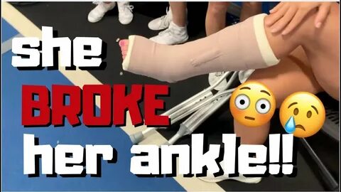 HER ANKLE IS BROKEN!! (practice vlog) - YouTube