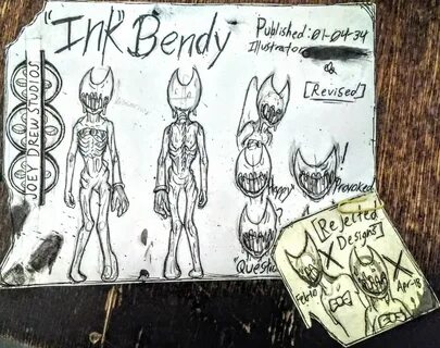 Model sheet; subject: "Bendy" somewhat a spoiler for BaTDR B