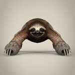 Sloth - 3D Model by TreeWorld3d