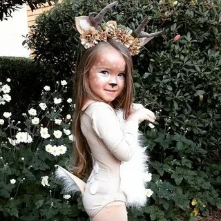 DIY deer costume - #Costume #deer #DIY Little girl halloween