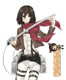 Shingeki No Kyojin Mikasa Render by mikasa-chan on DeviantAr