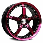 HD ® - COOL DOWN Gloss Black with Pink Face and Lip (18" x 7