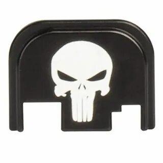 CruxOrd Glock 43 Back Plate Punisher Aluminum Black