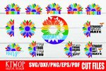 Rainbow SVG Gay Pride Svg love who you want svg LGBT Clipart