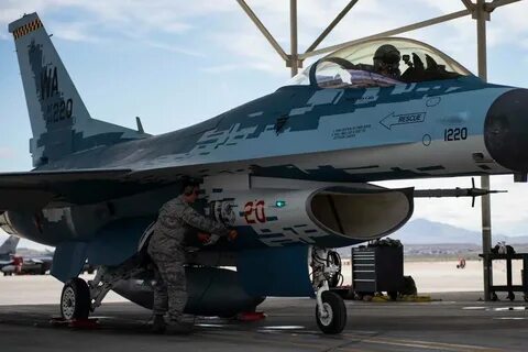 USAF 57th Wing Commander unveils new scheme for F-16 Aggress