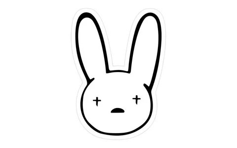 Bad Bunny Logo Wallpaper Black And White - Yannis Pollard