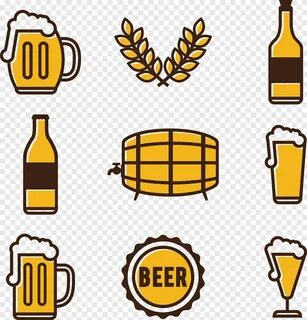 коллаж из девяти цветных логотипов, компьютерный файл Beer D
