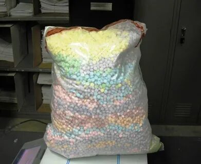 A huge bag of ecstasy, street value of about $1.5 million. -