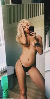 Imogen Anthony topless for racy Instagram selfie