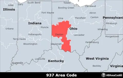 937 Area Code - Location map, time zone, and phone lookup