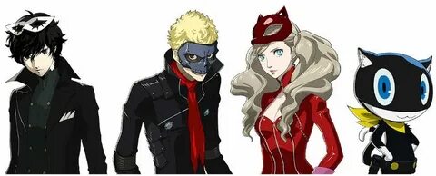 A collection of extended Persona 5 character portraits from 