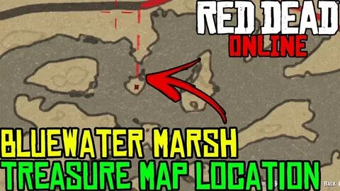 RED DEAD ONLINE BLUEWATER MARSH TREASURE MAP LOCATION - RED 