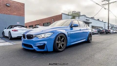 BMW M3 F80 Blue Rays Volk TE37 Ultra Wheel Front