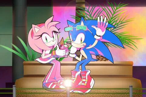 sonamy free riders by lissfreeangel Sonic and amy, Sonic fre