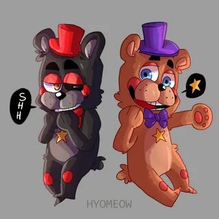 Lefty & Rockstar Freddy FanArt CHIBI Five Nights At Freddy's