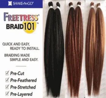Freetress Pre Stretched Braiding Hair 4X : Freetress Braid 6