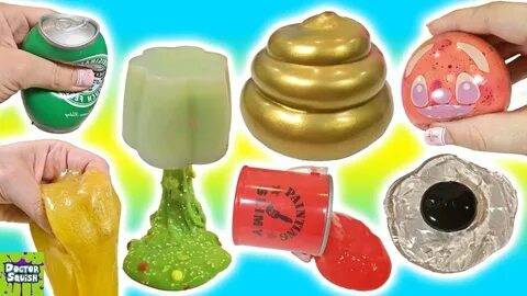 Cutting Open GOLDEN Squishy Poop! Gold POO Slime!? Doctor Sq