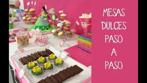 Cómo preparar una mesa dulce para fiesta infantil - YouTube