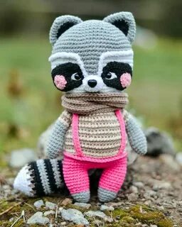 Crochet Plush Raccoon Free English Pattern - Free Amigurumi