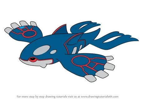 Step by Step How to Draw Kyogre from Pokemon : DrawingTutori