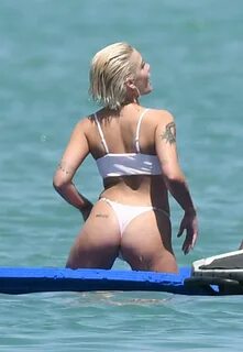 Halsey In a white bikini as she relaxes with Josie Canseco o