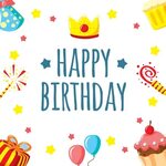 Happy Birthday Card Png - Transparent Background Cute Happy 
