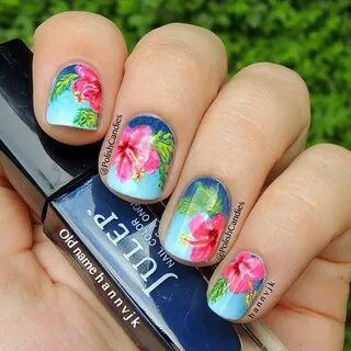 50 Blumennagel-Designs für Frühling Nail designs summer, Nai