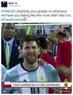 Checking Grades on eCampus... Crying Messi Know Your Meme