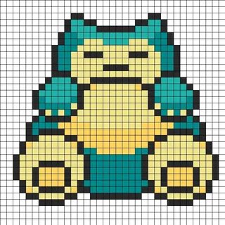 Snorlax Kandi Patterns Snorlax Pony Bead Patterns Patterns f