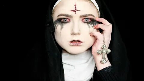 Possessed Nun // Halloween Makeup Tutorial 2017 - YouTube