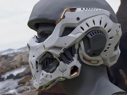 ArtStation - Sci-Fi Helmet , Michael Weisheim Beresin Futuri