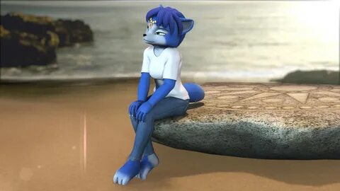 Krystal - at the beach by drivenbymusic -- Fur Affinity dot 