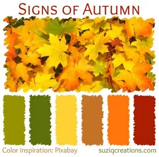 6 Color Schemes for Autumn Inspiration - SuziQ Creations Col