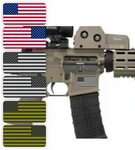 Buy (6) AR15 Lower AMERICAN FLAG Stickers Distressed MAG Bla