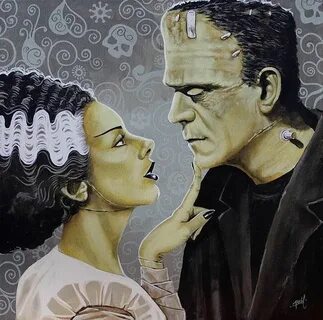 16) bride of frankenstein Tumblr Frankenstein art, Lowbrow a