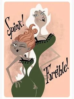 "Miss Spink and Forcible" Sticker by ariannacerv Redbubble