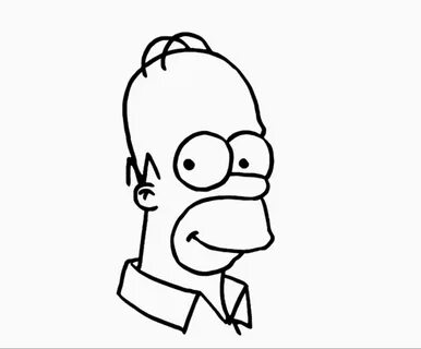 how to draw homer simpson face Archives - Easy Drawing For K