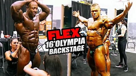 Mr Olympia 16 - Bodybuilders Pumping Up Backstage - YouTube