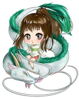 Spirited Away - Chihiro and Haku by KazumiMai Studio ghibli 