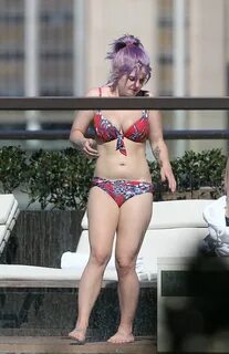 Kelly Osbourne - Red Floral Bikini Candids -17 GotCeleb