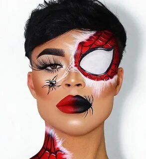 Beauty Spiderman makeup, Halloween makeup inspiration, Hallo