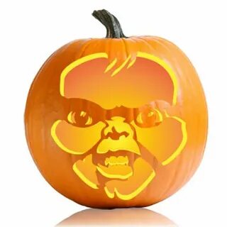 Chucky Face Pumpkin Stencil - Ultimate Pumpkin stencils