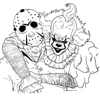 Happy Pennywise Coloring Pages - Pennywise Coloring Pages - 