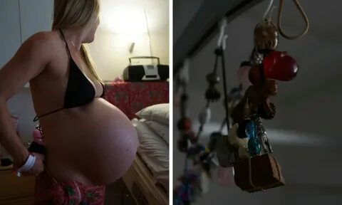 Hospital home birth: Pregnant woman redecorates hospital roo